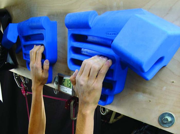 Both halves in action. This is another prototype before we settled on the final texture solution.