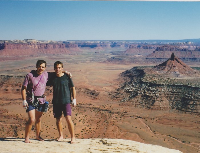 This picture was taken around 1999. I'm on the left. Definitely not lean and mean. When I look at pictures of myself from this period its easy to see why I was struggling to climb 5.11
