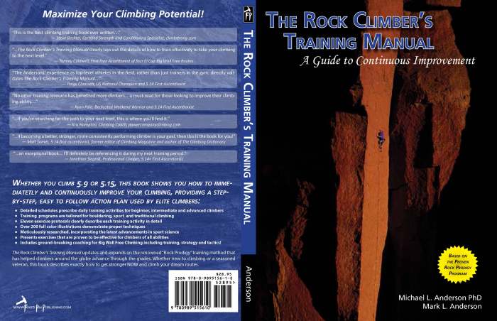 The cover spread.  Mike took the cover photo of me on To Bolt Or Not To Be at Smith Rock.  The back cover includes some awesome feedback from our early reviewers.