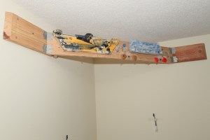 Corner hangboard mount.
