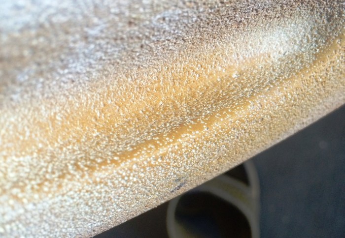 “So dude. I was getting super frustrated because I felt like I was constantly slipping off the hang board and shit was getting so much harder even with perfect temps, so I took the board down and inspected to find that I've literally worn the texture off...”