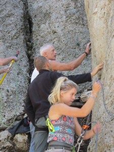 Here Mike is explaining how certain grips (especially small, shallow pockets) MUST be held with a crimp grip, which is why it is essential to train for it.