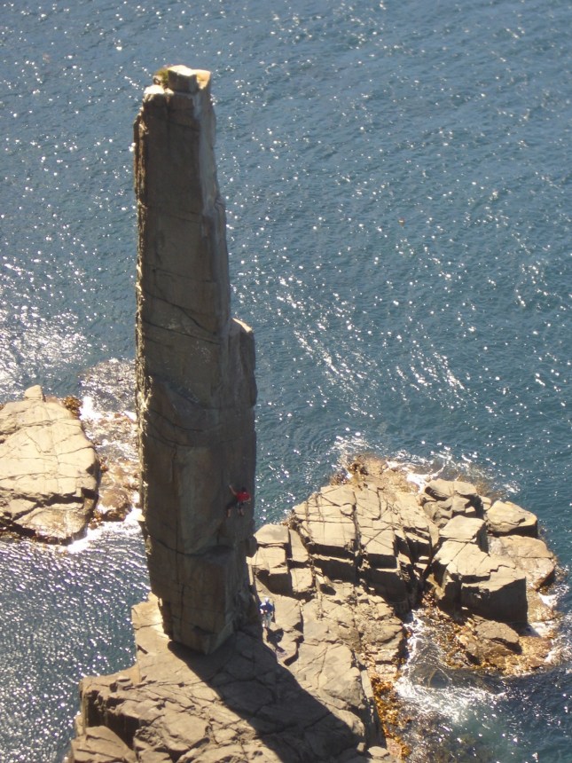 Climbing Ancient Astronaught, 5.12a.