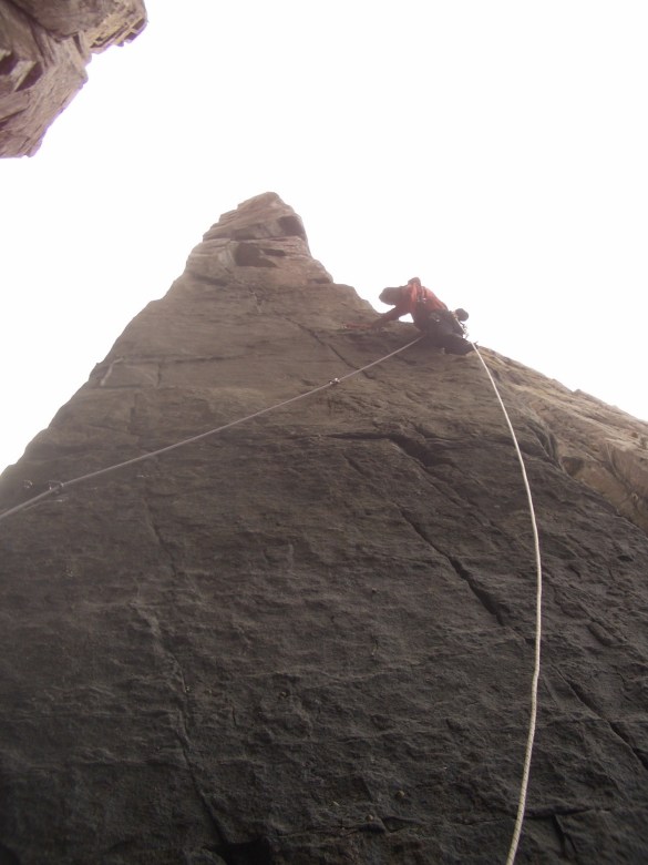 Past the first pitch crux!