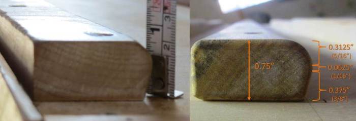 Original Campus rung on the left, Metolius small rung on the right.