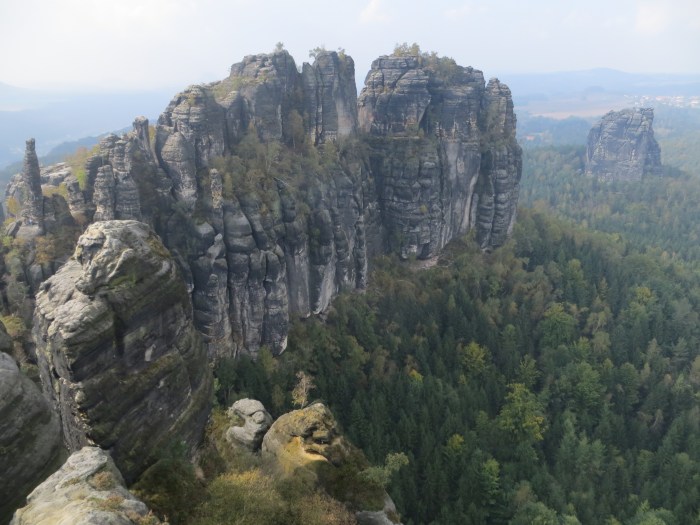 Elbsandstein, from the Schrammsteinaussicht overlook