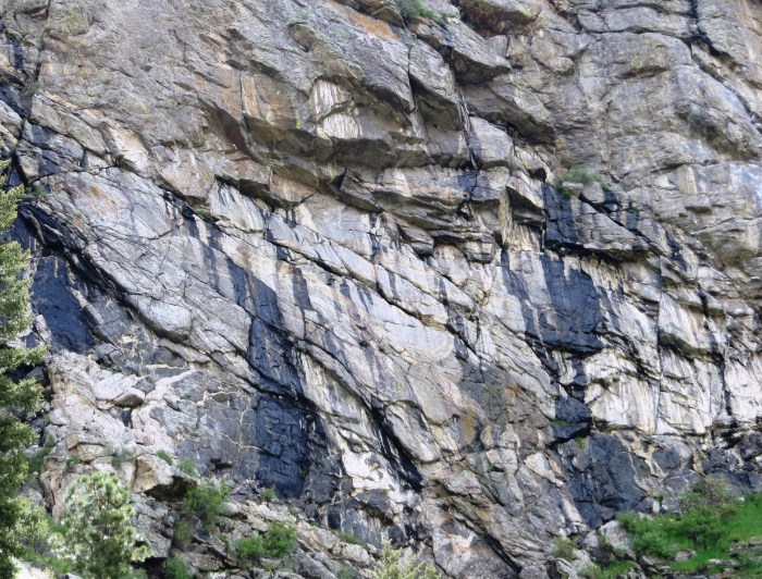 The left half of Wall of the 90’s is a broad slab capped by a tiered roof system. The Vixen Extension attacks the center of these roofs, beginning from the triangular pod just up and left from the center of the frame. Note all the water!