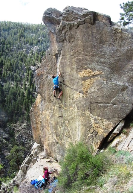 Interesting face climbing midway up I F’ed A Mermaid.