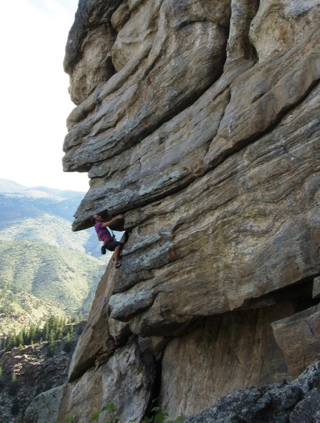 Recently I’ve found summer is a great time for developing new routes like The Smear Hunter, 5.13c, at the Bunker. During prime seasons I’m very focused on my projects and refrain from anything that interferes, like the often strenuous work of cleaning and bolting new routes. During summers like this one, my goals are modest enough that I can afford to divert some energy towards route development.