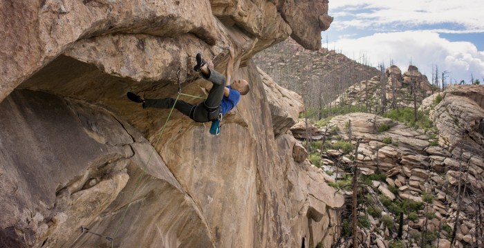 Mike Anderson on his new Thunder Ridge route "The Legacy, 5.14a"