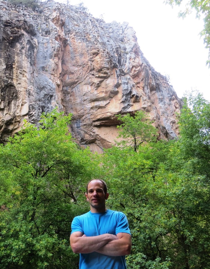 Below Shadowboxing after the send. Photo Shaun Corpron.