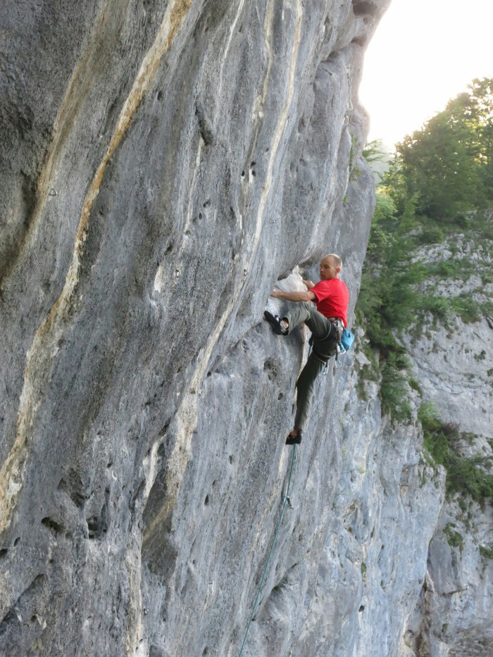 Mike crushing at the Schleierwasserfall